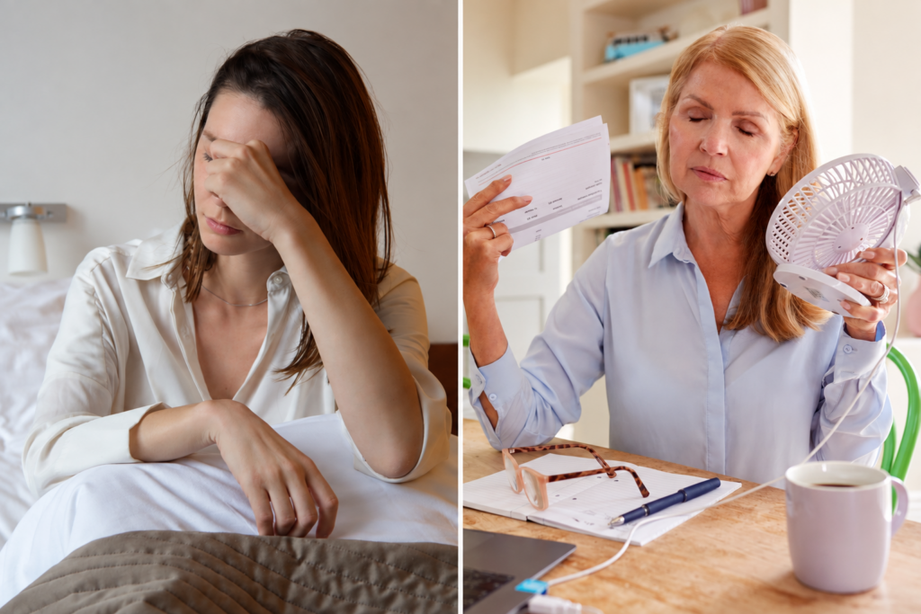 Comparing perimenopause vs menopause symptoms in women of different ages